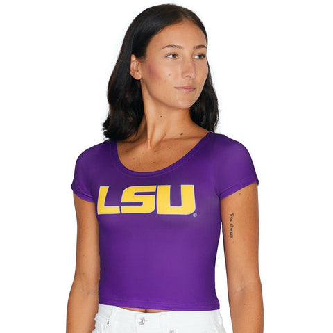 LSU Purple Babydoll Tee