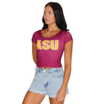 Arizona State ASU Maroon Babydoll Tee