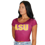 Arizona State ASU Maroon Babydoll Tee