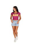 Arizona State ASU Maroon Babydoll Tee