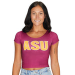 Arizona State ASU Maroon Babydoll Tee