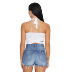Michigan State White Multi Way Bandeau Top