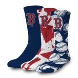 Boston Red Sox Primary 3 Pack Lifestyle Sock