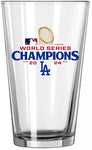 Logo 2024 World Series Champions Los Angeles Dodgers Roster Pint Glass