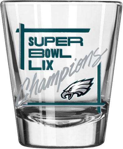 Philadelphia Eagles Super Bowl LIX Champions Shot Glass