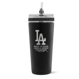 LA Dodgers '24-'25 Back to Back World Series Champions 26oz Flex Bottle