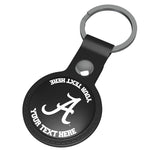 University of Alabama Crimson Tide Script A Personalized Insignia Black Airtag Holder