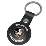 Florida State University Seminoles Personalized Insignia Black Airtag Holder