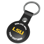 Louisiana State University Tigers Personalized Insignia Black Airtag Holder