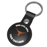 University of Texas Longhorns Personalized Insignia Black Airtag Holder