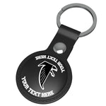 Atlanta Falcons Classic Personalized Insignia Black Airtag Holder
