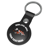Cincinnati Bengals Historic Collection Personalized Insignia Black Airtag Holder