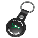 New York Jets 1963 Historic Collection Personalized Insignia Black Airtag Holder