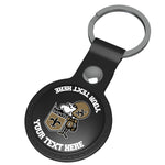 New Orleans Saints Historic Collection Personalized Insignia Black Airtag Holder