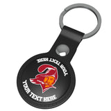 Tampa Bay Buccaneers Historic Collection Personalized Insignia Black Airtag Holder