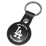 LA Dodgers Personalized Insignia Black Airtag Holder