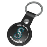 Seattle Mariners Personalized Insignia Black Airtag Holder