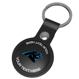 Carolina Panthers Personalized Insignia Black Airtag Holder