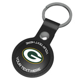 Green Bay Packers Personalized Insignia Black Airtag Holder