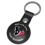 Houston Texans Personalized Insignia Black Airtag Holder