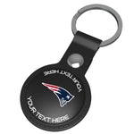 New England Patriots Personalized Insignia Black Airtag Holder