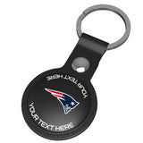 New England Patriots Personalized Insignia Black Airtag Holder