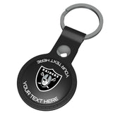 Las Vegas Raiders Personalized Insignia Black Airtag Holder