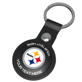 Pittsburgh Steelers Personalized Insignia Black Airtag Holder
