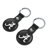 University of Alabama Crimson Tide Script A Insignia Black Airtag Holder 2-Pack