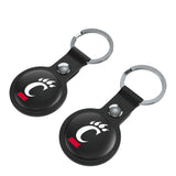 University of Cincinnati Bearcats Insignia Black Airtag Holder 2-Pack