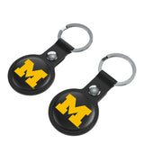 University of Michigan Wolverines Insignia Black Airtag Holder 2-Pack