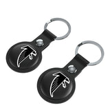 Atlanta Falcons Classic  Insignia Black Airtag Holder 2-Pack