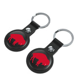 Buffalo Bills Historic Collection Insignia Black Airtag Holder 2-Pack-2