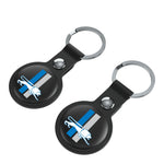Detroit Lions Retro Insignia Black Airtag Holder 2-Pack