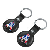 New England Patriots Historic Collection Insignia Black Airtag Holder 2-Pack