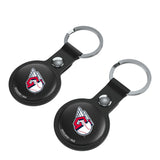 Cleveland Guardians Insignia Black Airtag Holder 2-Pack-2