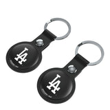 LA Dodgers Insignia Black Airtag Holder 2-Pack