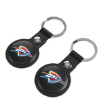 Oklahoma City Thunder Insignia Black Airtag Holder 2-Pack