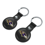 Baltimore Ravens Insignia Black Airtag Holder 2-Pack