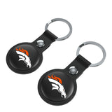 Denver Broncos Insignia Black Airtag Holder 2-Pack-2