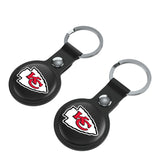 Kansas City Chiefs Insignia Black Airtag Holder 2-Pack