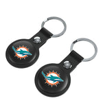 Miami Dolphins Insignia Black Airtag Holder 2-Pack