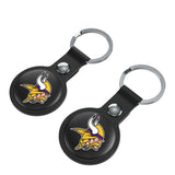 Minnesota Vikings Insignia Black Airtag Holder 2-Pack