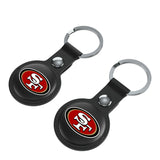 San Francisco 49ers Insignia Black Airtag Holder 2-Pack