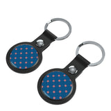 Marvel Avengers Captain America Pattern Black Airtag Holder 2-Pack