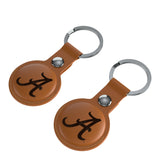 Alabama Crimson Tide Burn Brown Airtag Holder 2-Pack-2