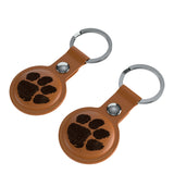 Clemson University Tigers Burn Brown Airtag Holder 2-Pack
