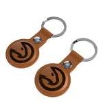 Atlanta Hawks Burn Brown Airtag Holder 2-Pack-2