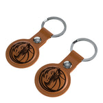 Dallas Mavericks Burn Brown Airtag Holder 2-Pack-2