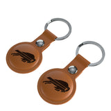 Buffalo Bills Burn Brown Airtag Holder 2-Pack-2